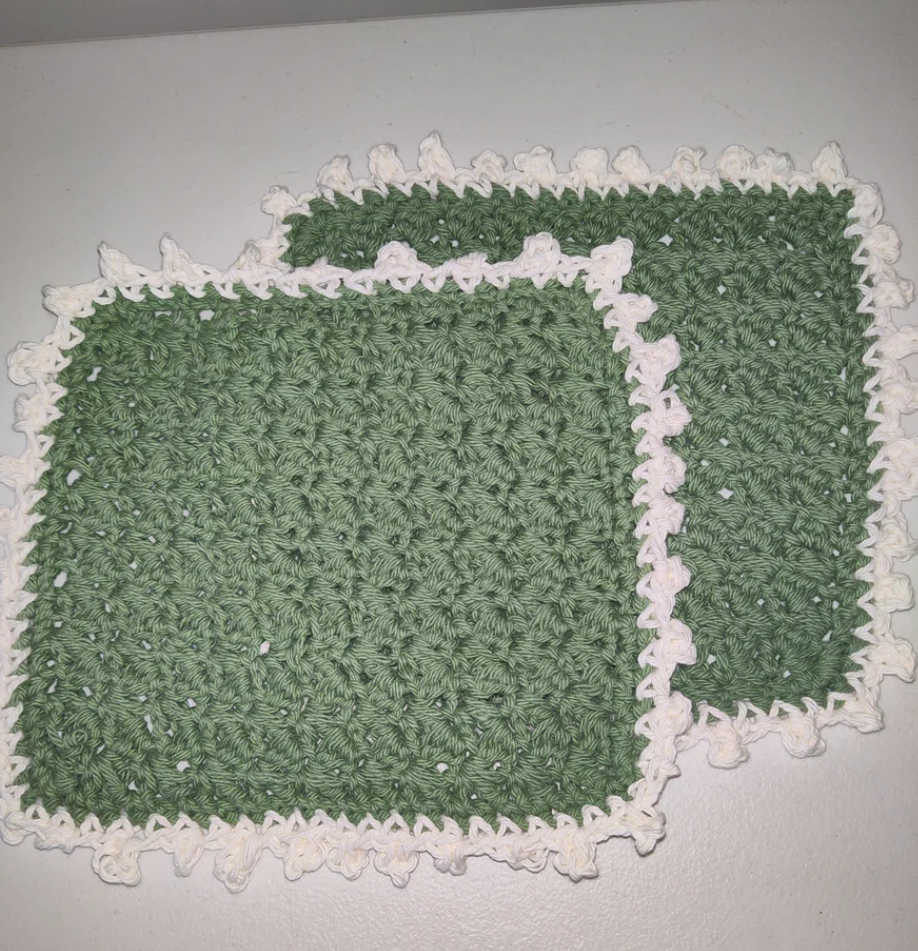 Hand Crochet Kitchen Dish Towels