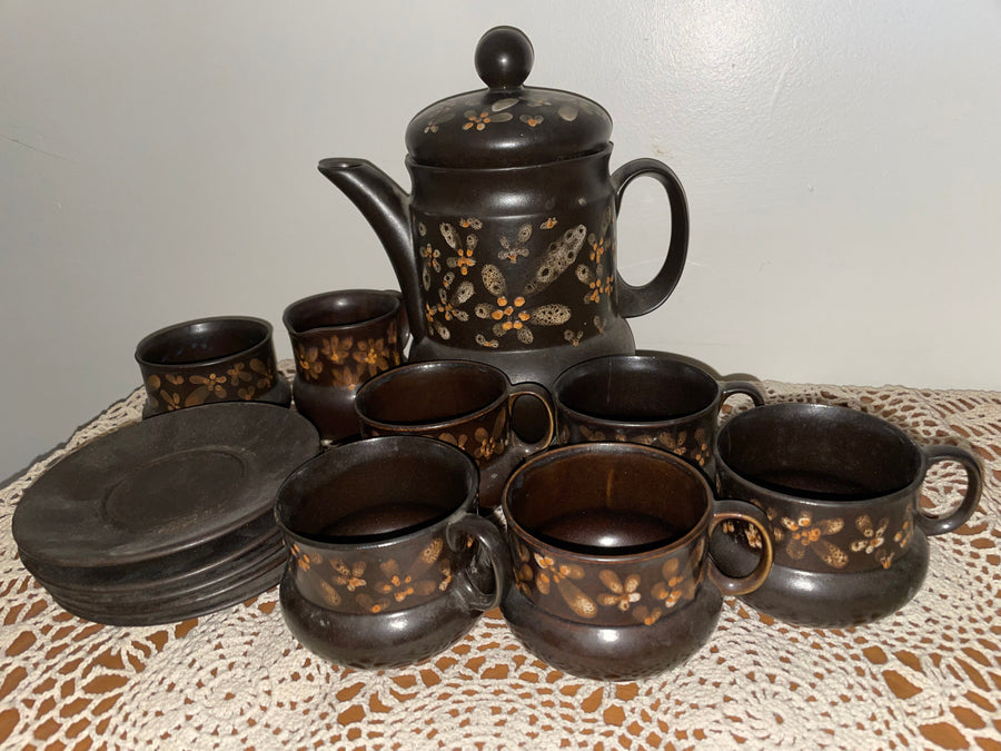 Vintage Clay pottery Tea Set