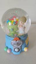 Load and play video in Gallery viewer, Precious Moments Musical Snowglobe By Enesco Boy W/Gumball Machine
