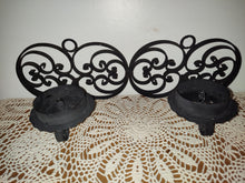 Load image into Gallery viewer, Vintage Handmade Wrought Iron Candle Holder
