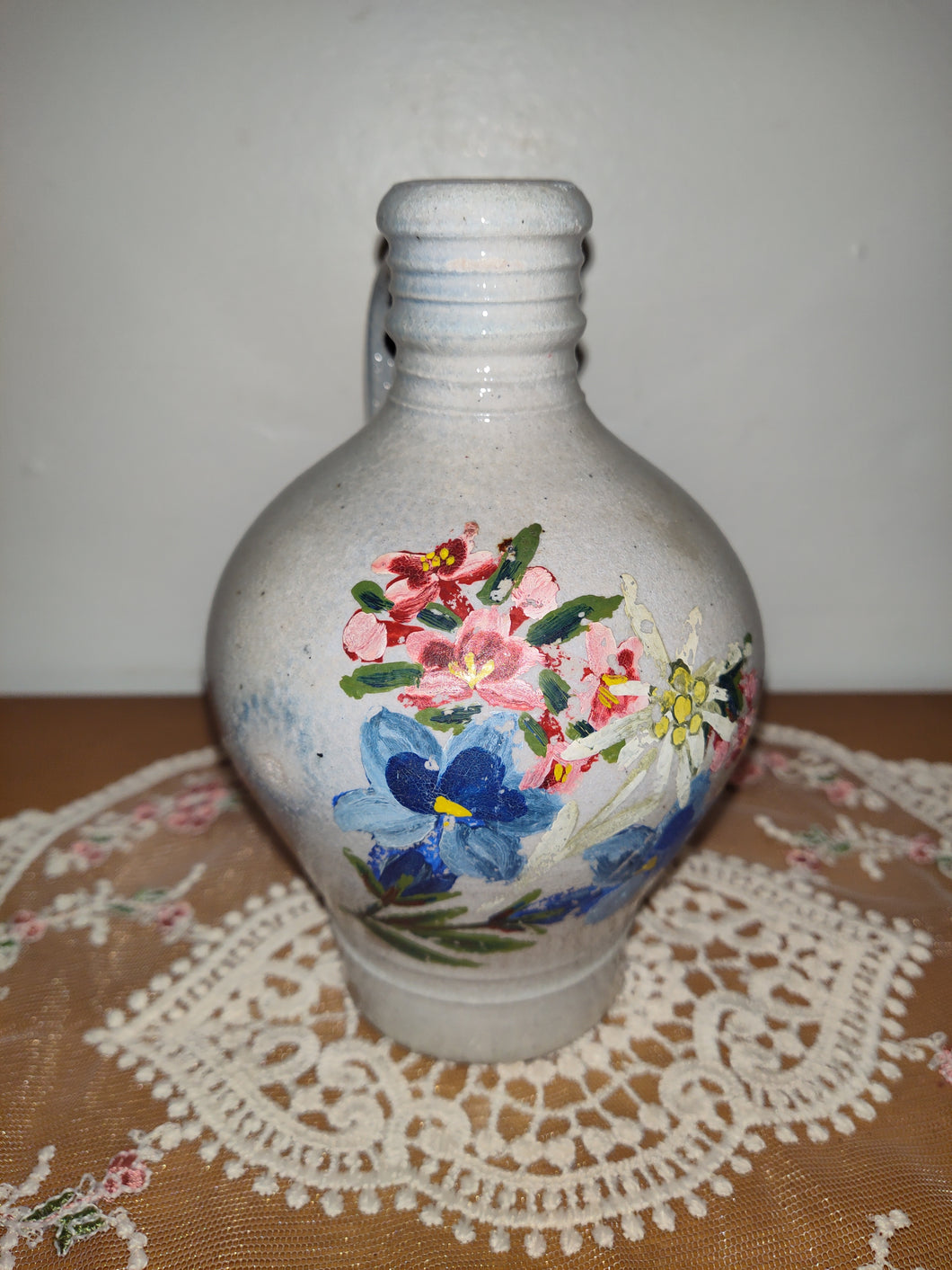 Vintage Hand Painted Small Pottery Jug
