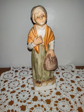 Load image into Gallery viewer, Norleans Figurine Old Woman with Shawl Japan Vintage 1970&#39;s
