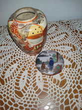 Load image into Gallery viewer, Antique Japanese Satsuma Covered Vase
