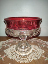 Load image into Gallery viewer, Indiana Kings Crown  Ruby Thumb Print Candy Dish
