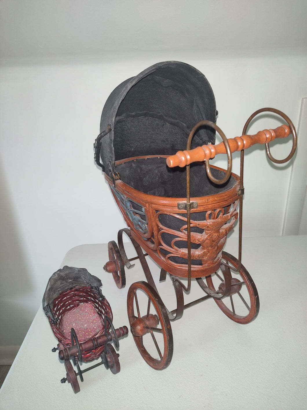 Two Antique Doll Strollers