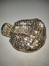 Load image into Gallery viewer, Antique Silver Mesh Expandable Whiting and Davis Beggar&#39;s Bag Purse 
