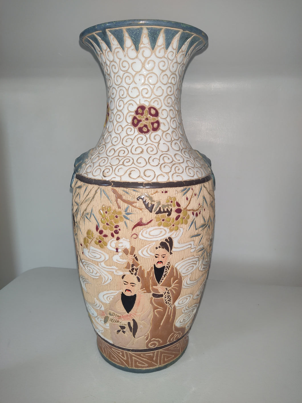 Vintage Vietnamese Ceramic Eight Immortals, Wise Men And Women