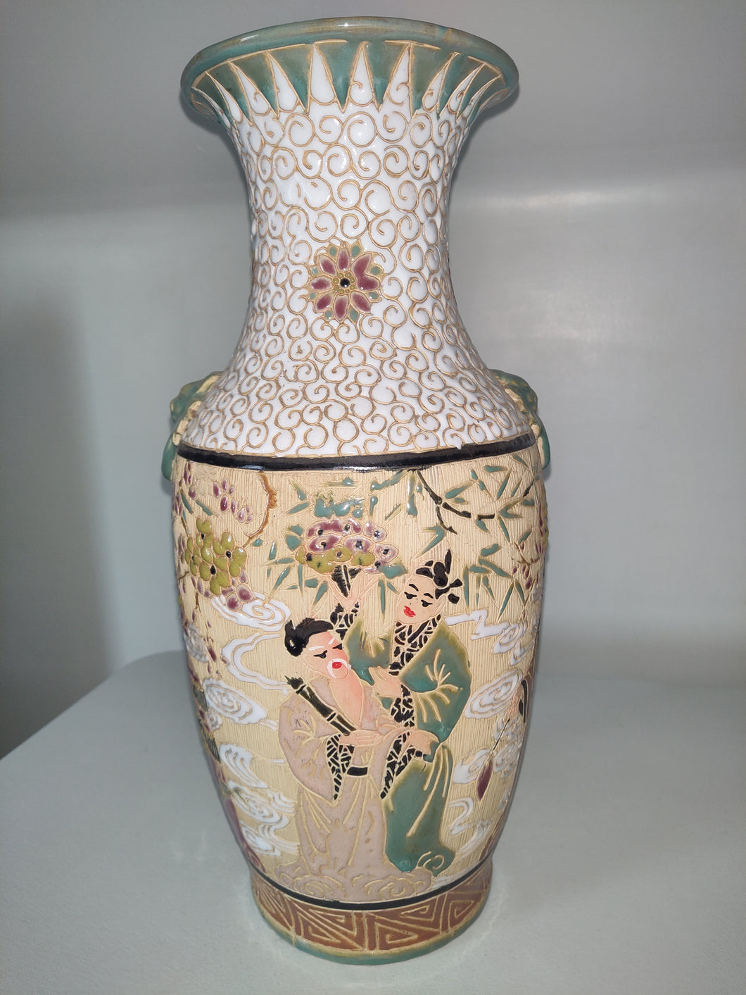 Vintage Vietnamese Ceramic Eight Immortals, Wise Men And Women