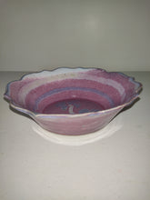 Load image into Gallery viewer, Handmade Bay Pottery Broadway, VA Purple Floral Bowl
