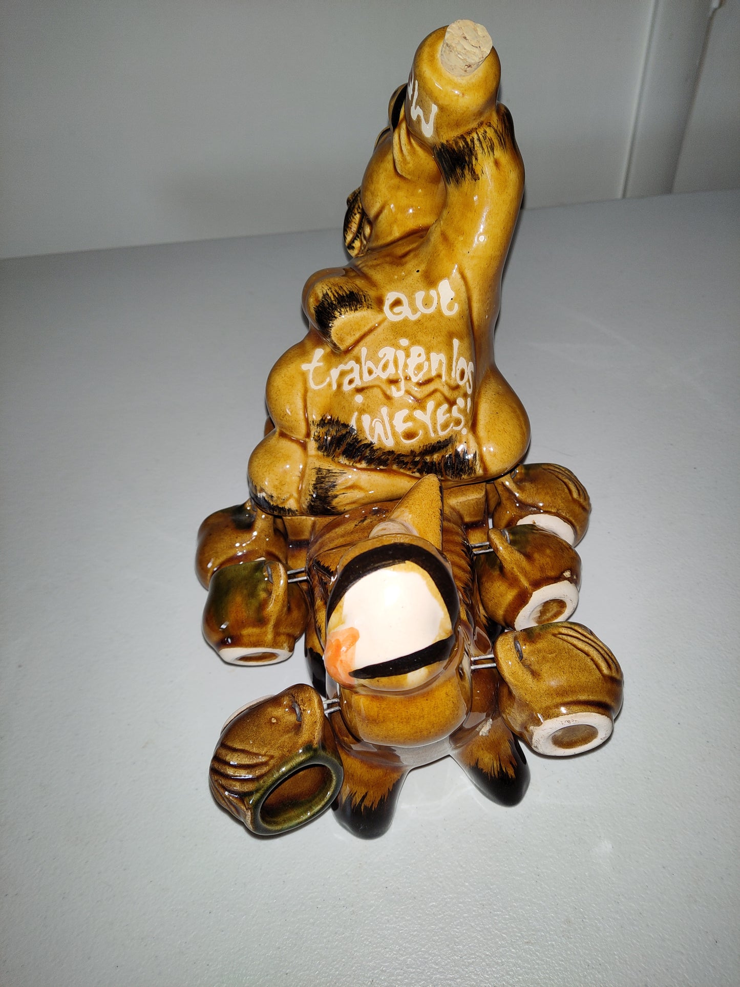 Vintage Drinking Donkey Tequila Decanter.