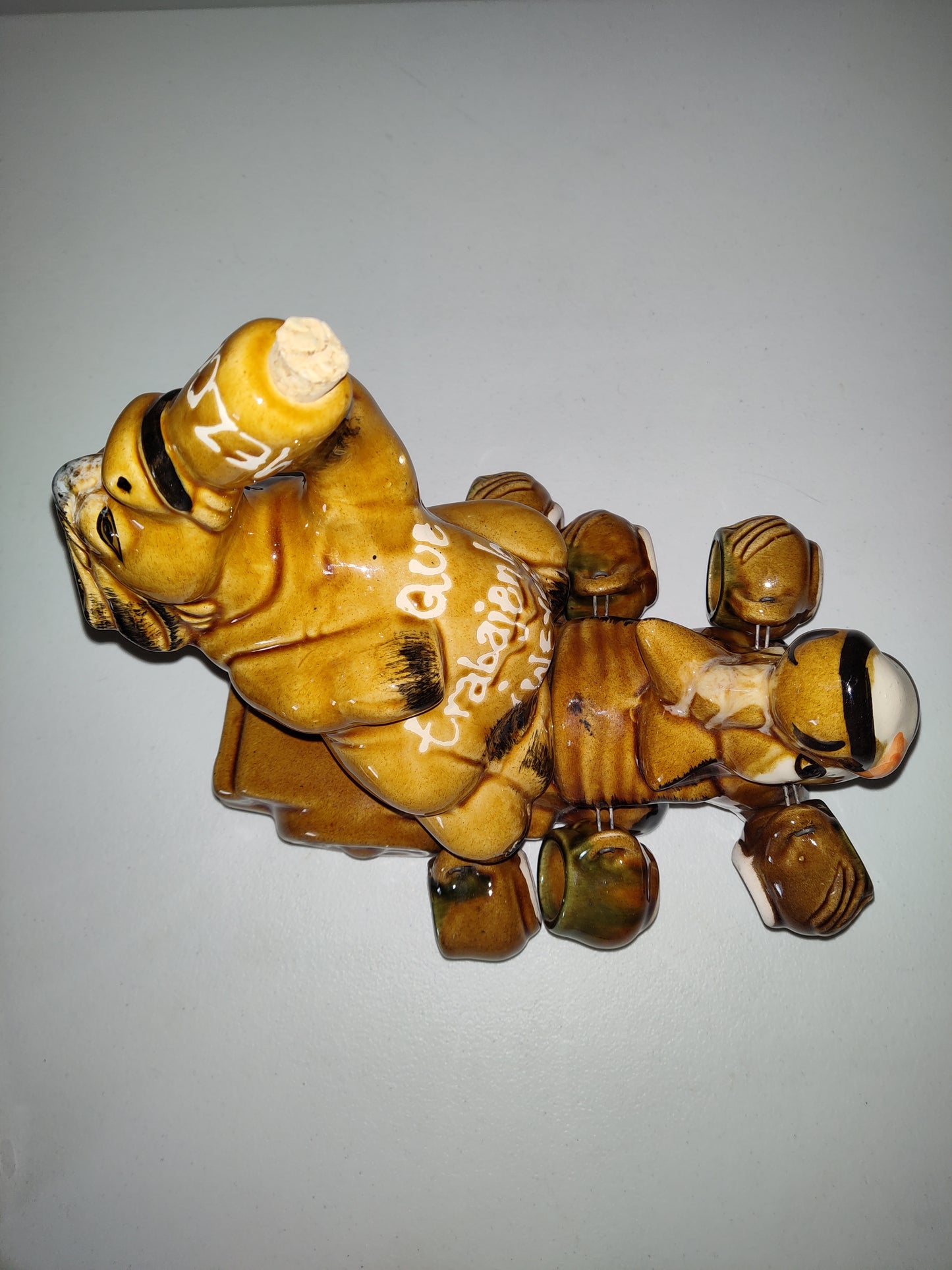 Vintage Drinking Donkey Tequila Decanter.