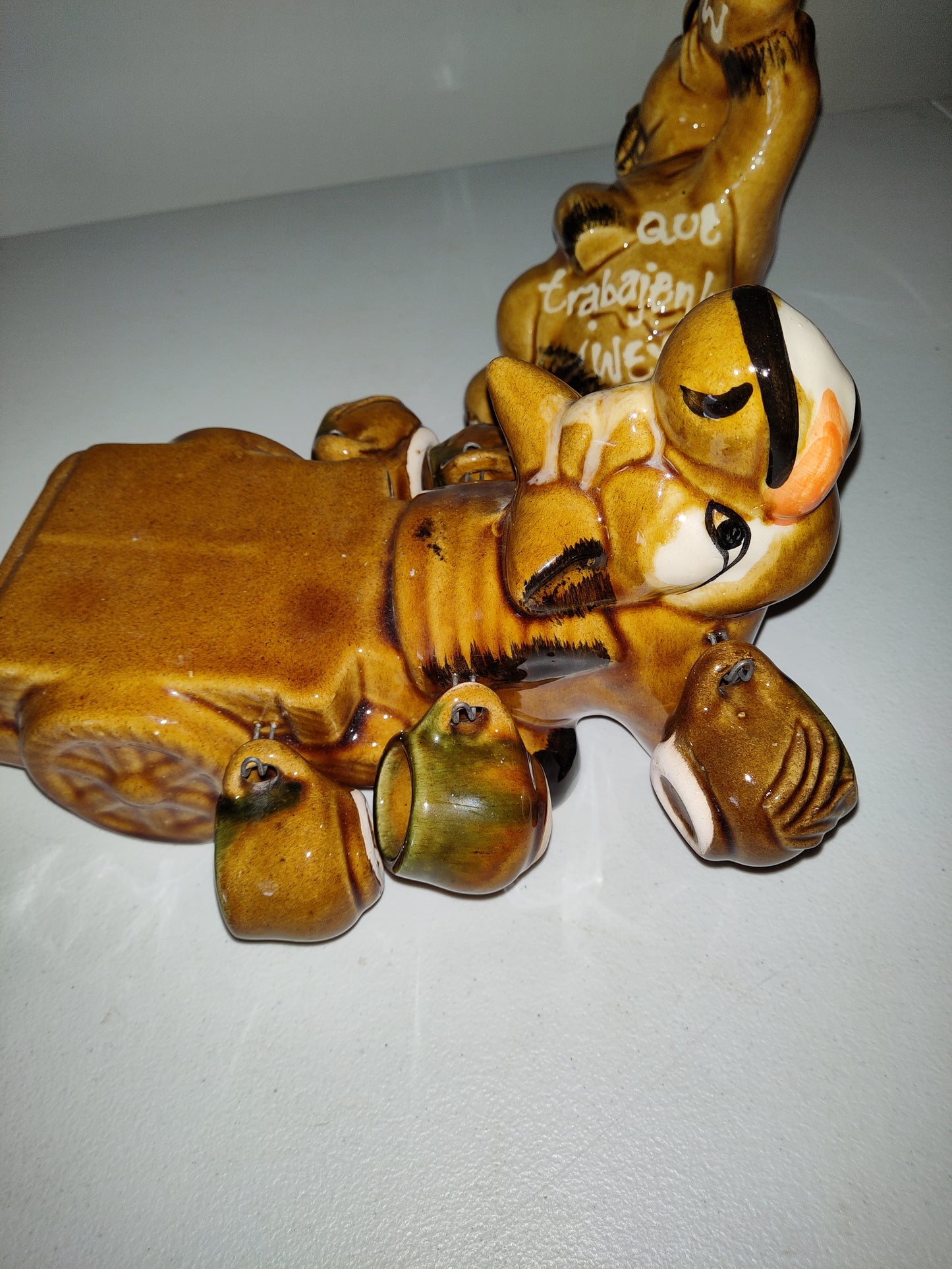 Vintage Drinking Donkey Tequila Decanter.