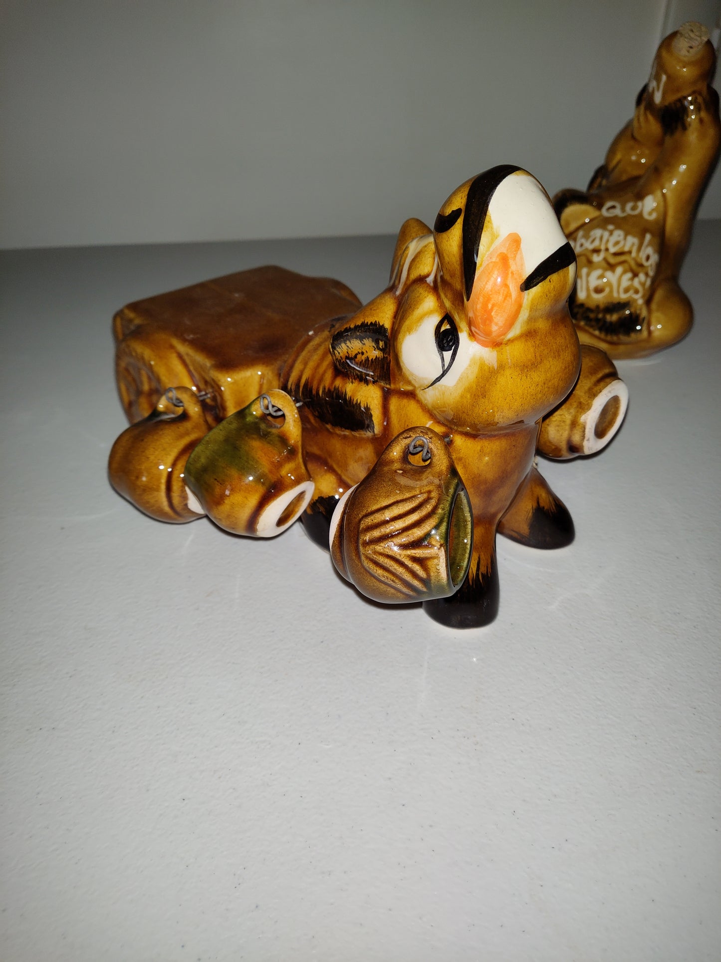 Vintage Drinking Donkey Tequila Decanter.