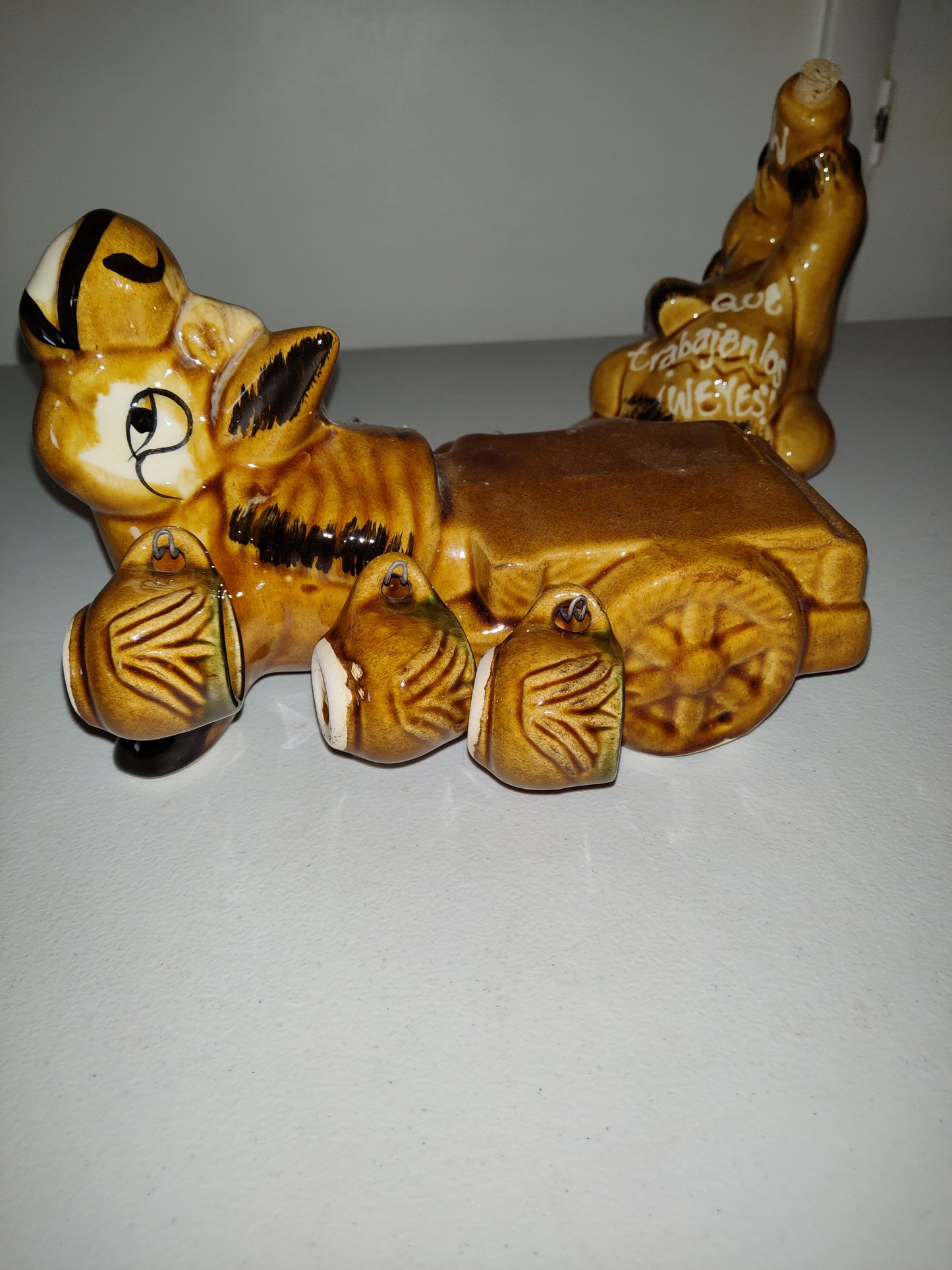 Vintage Drinking Donkey Tequila Decanter.