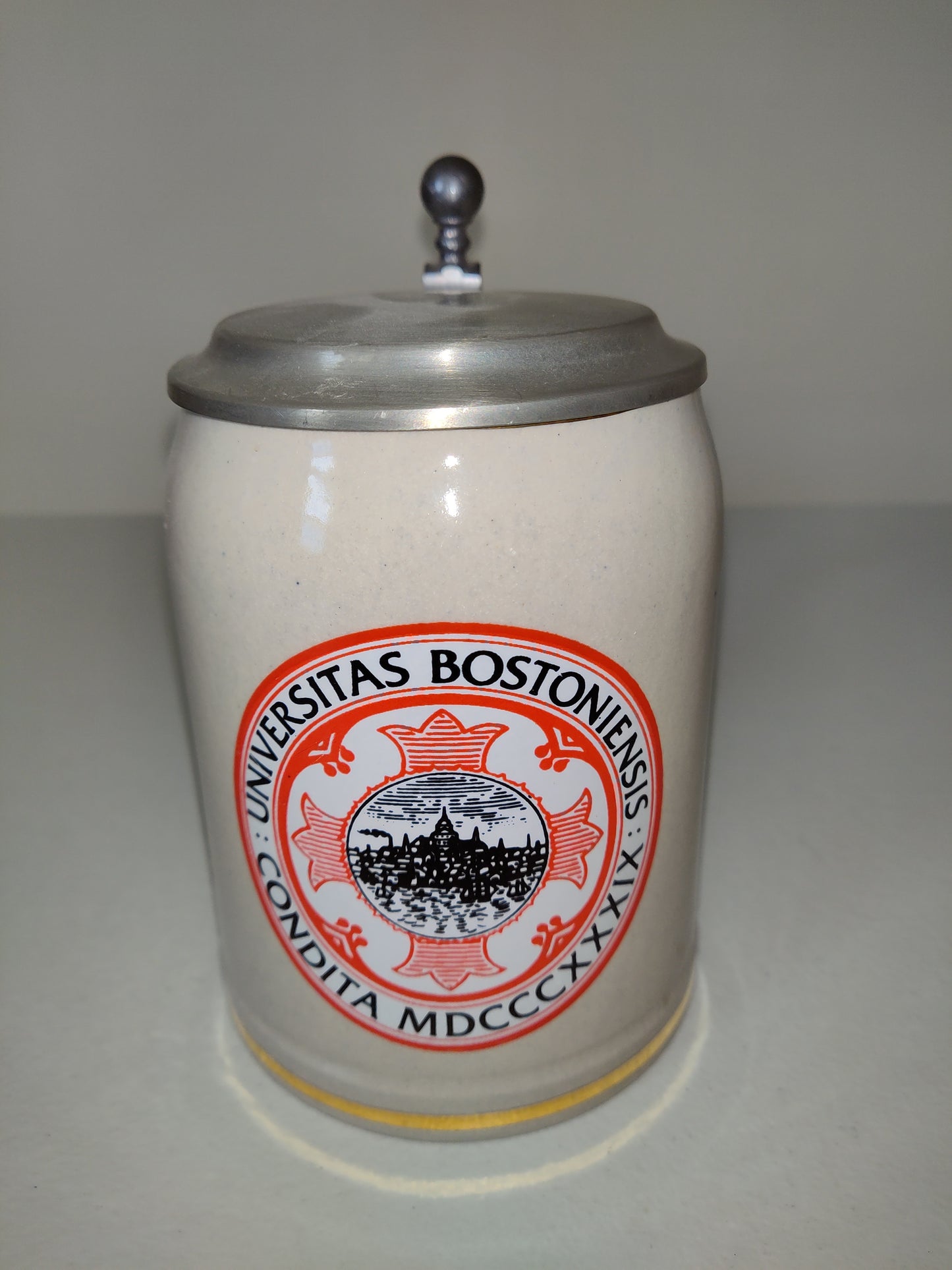 Jarra de cerveza vintage de la Universidad de Boston