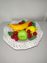 Load image into Gallery viewer, Vintage 50&#39;s Capodimonte Handmade Ceramic lattice Fruit Bowl
