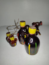 Load image into Gallery viewer, Rare Vintage Brown Donkey Oil, Vinegar,Salt Pepper &amp; Cart
