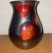 Load image into Gallery viewer, Vintage Poole Pottery Vase, Galaxy Pattern With Lavish Lava Glaze
